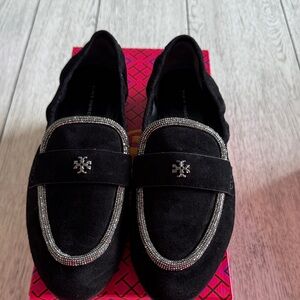 Tory Burch Suede/Crystal Ballet Loafer size 9